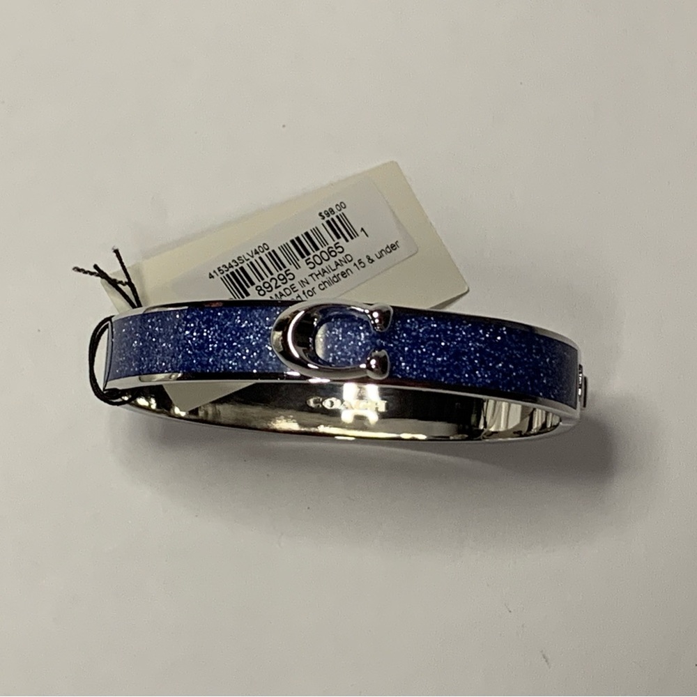 Brand New with Tags COACH Signature ‘C’ Logo Hinged Bangle Bracelet - Picture 4 of 10
